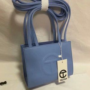 Telfar Small Dark Blue Shopping Bag